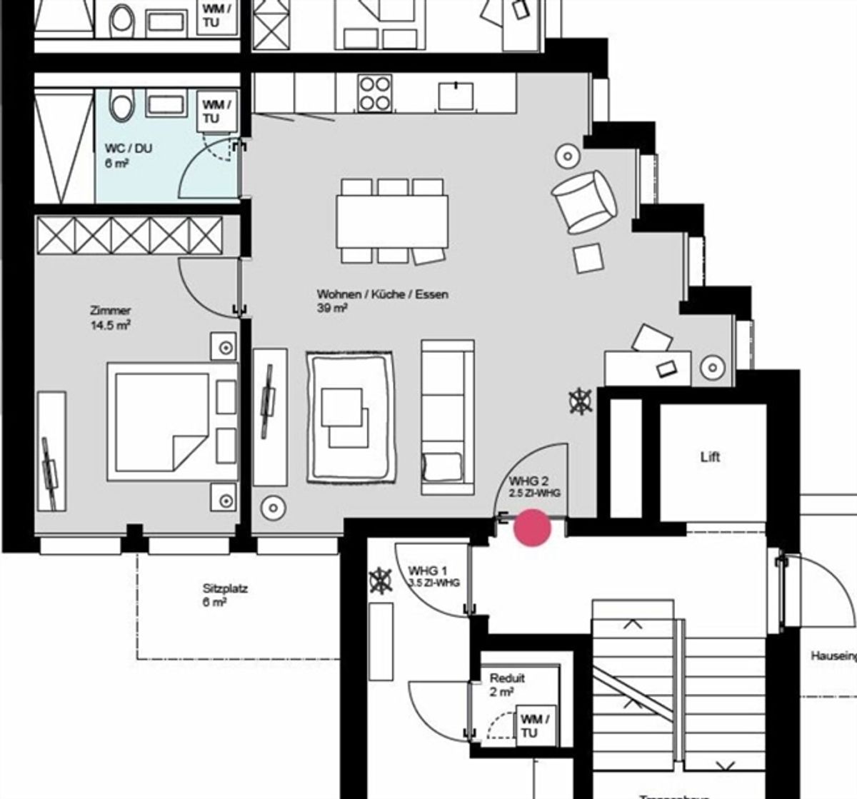 Designerwohnung für Singles und Paare - 5