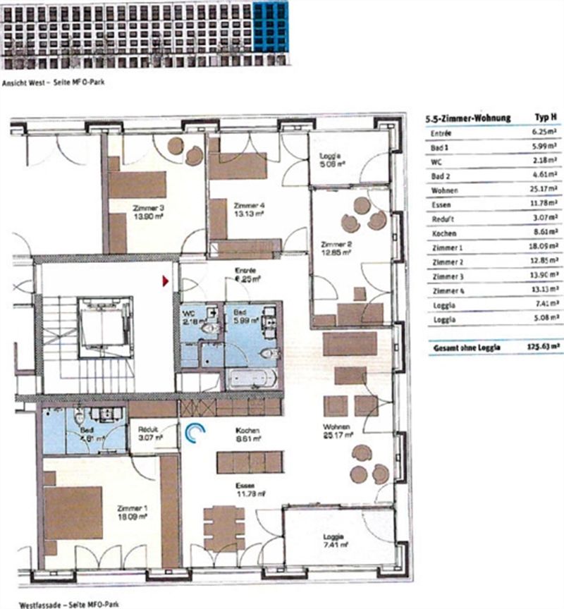 5½ ZI-WOHNUNG IN ZÜRICH - KREIS 11 OERLIKON, MÖBLIERT, TEMPORÄR - 10