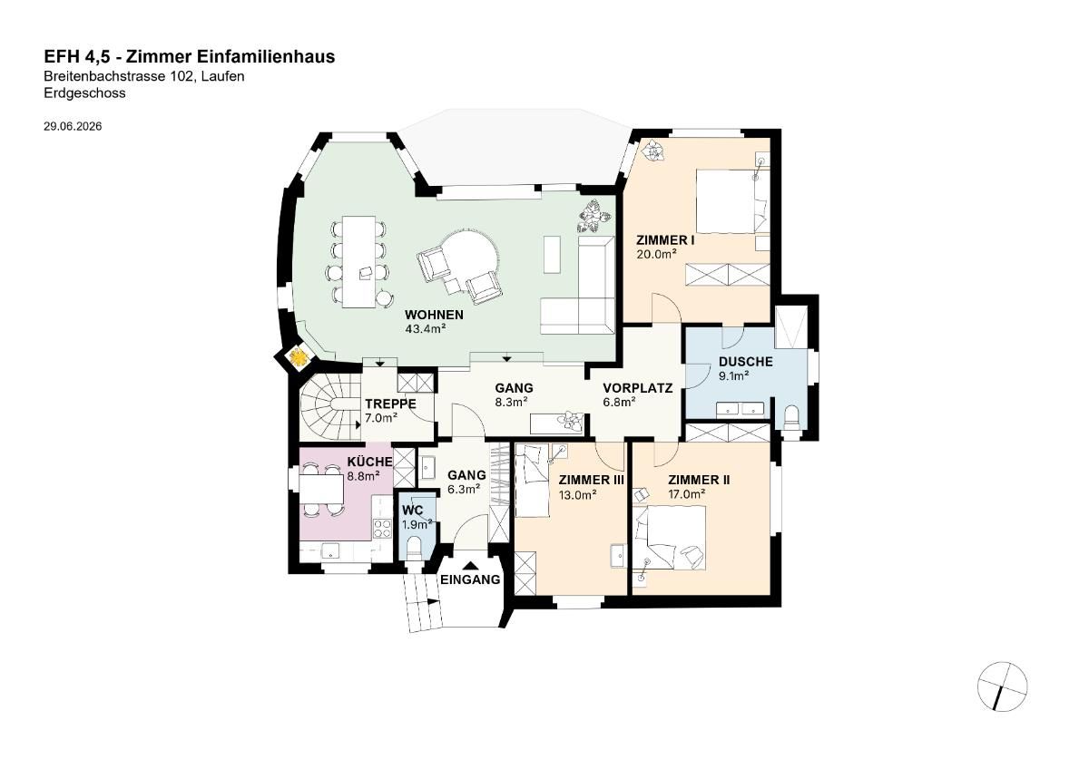 5.5 Zimmer Einfamilienhaus - 5