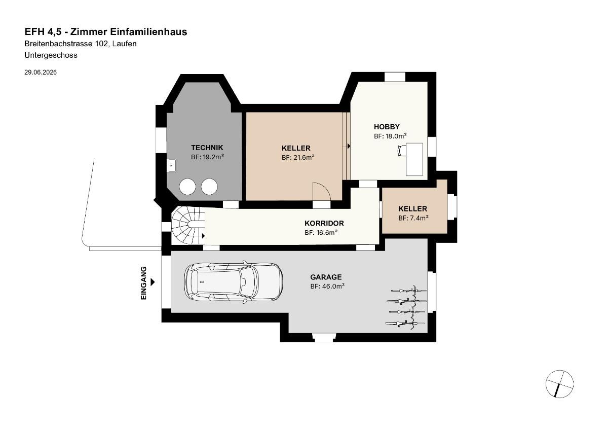 5.5 Zimmer Einfamilienhaus - 6