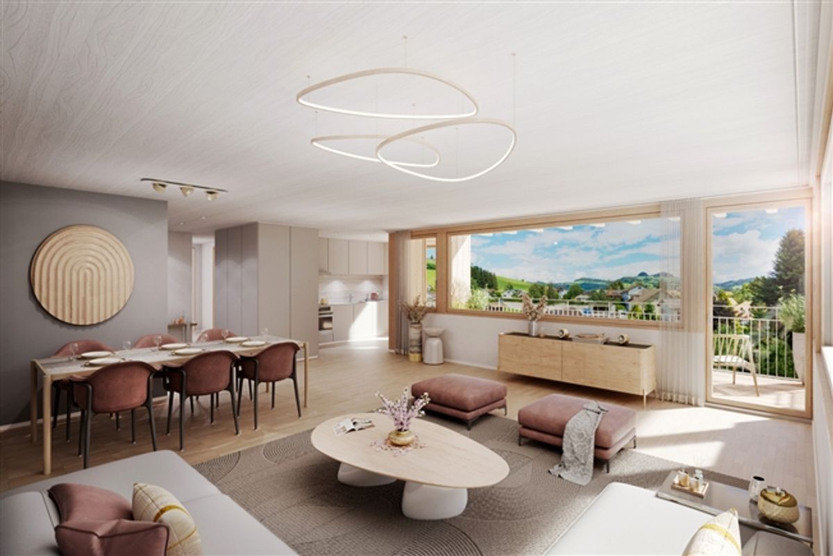 Wohnung 102 - 3,5 Zimmer im 1. Obergeschoss - 2
