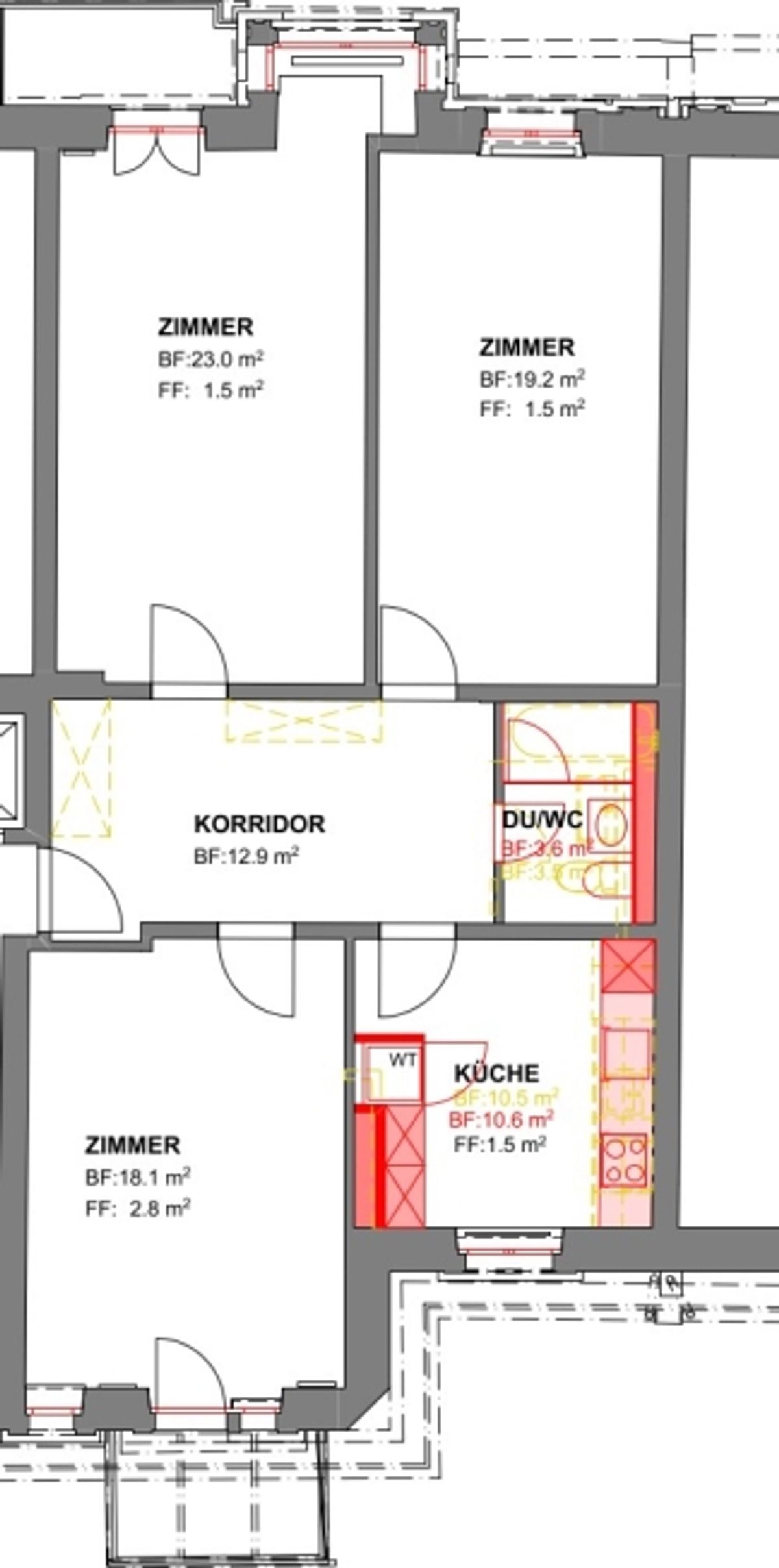 Charmante 4-Zimmerwohnung an begehrter Lage in Zürich-Hottingen - 2