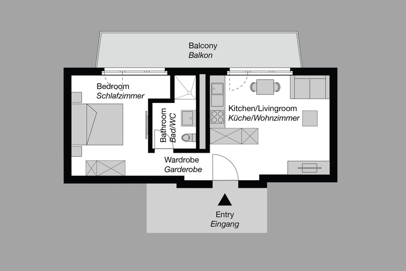 Studio penthouse apartment, 45 m² - 8