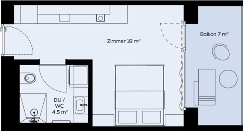 Moderne Single-Wohnung - 8