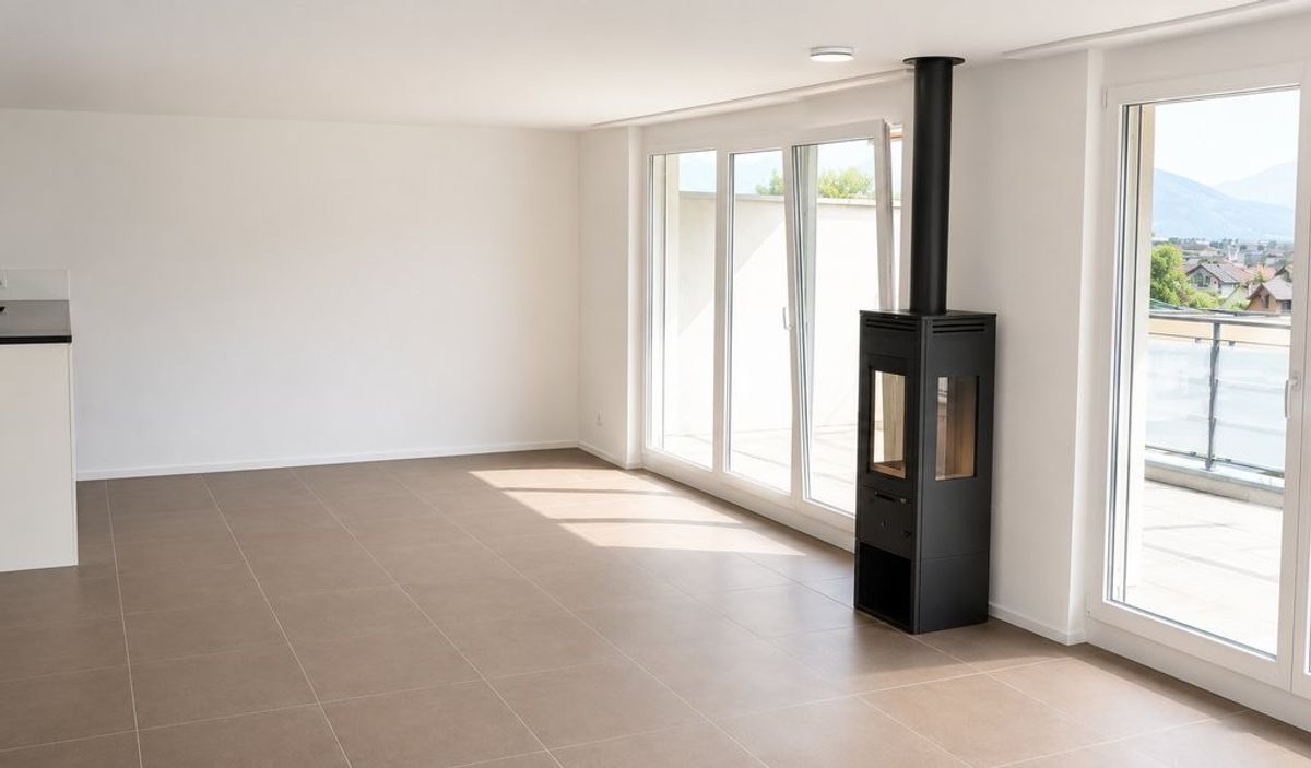 Wir vermieten eine 3.5 Zimmer-Attikawohnung mit Sicht auf die Berge - 3