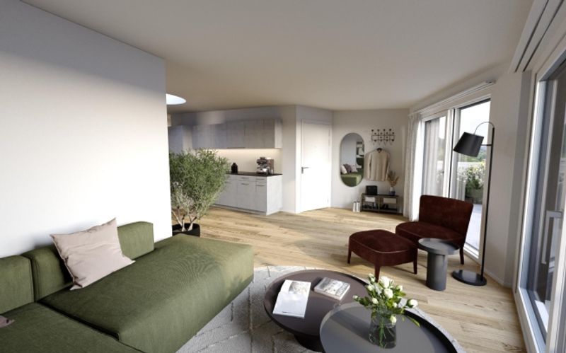 Moderne 4.5 Zimmerwohnung direkt am Bahnhof Horgen Oberdorf - 2