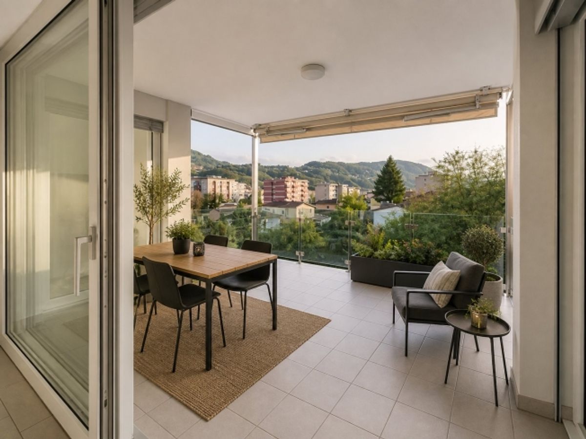 Elegante appartamento di 4.5 locali con vista panoramica e doppia terrazza ad Agno - 3
