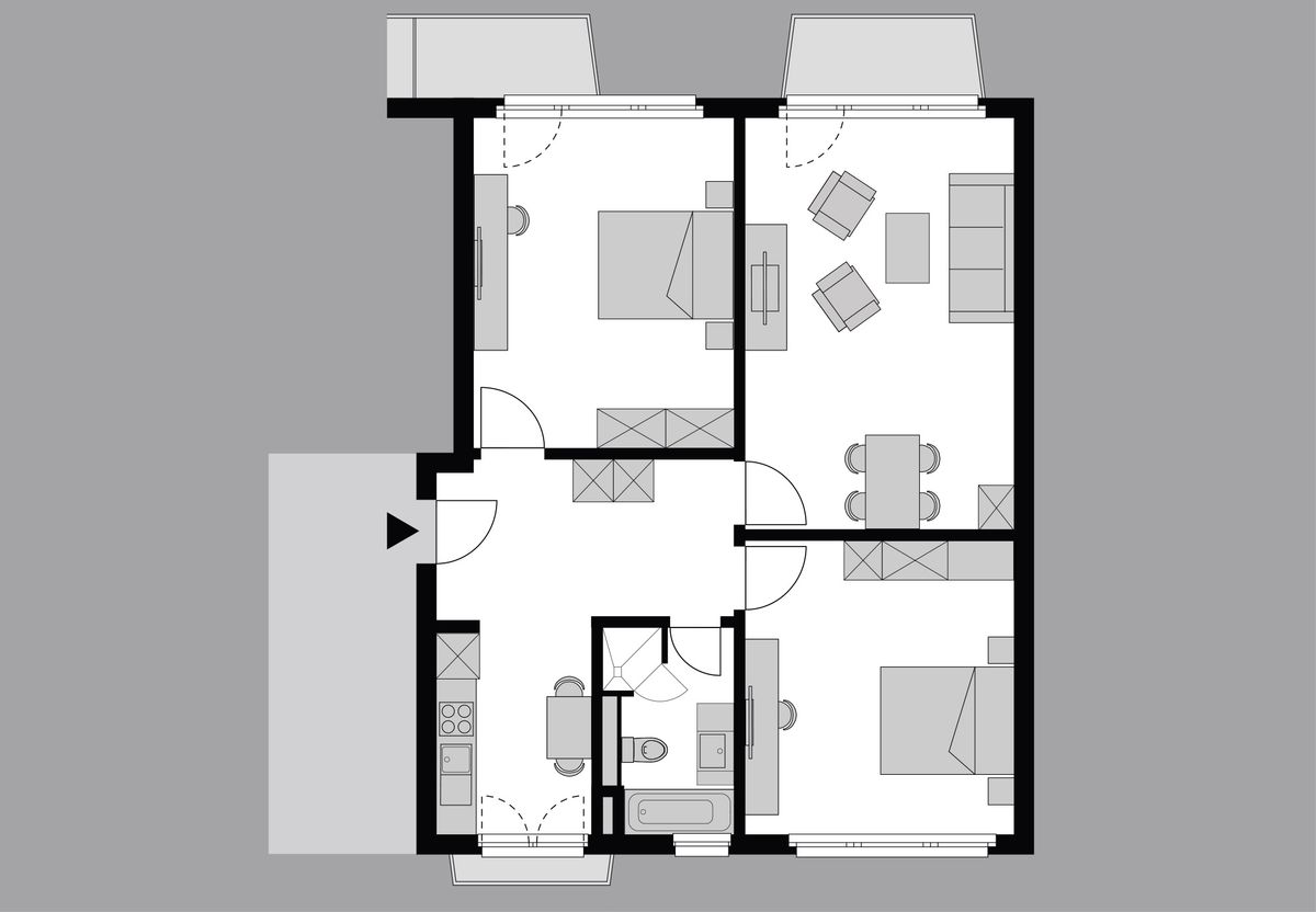 2-bedroom family apartment, 85 m² - 7