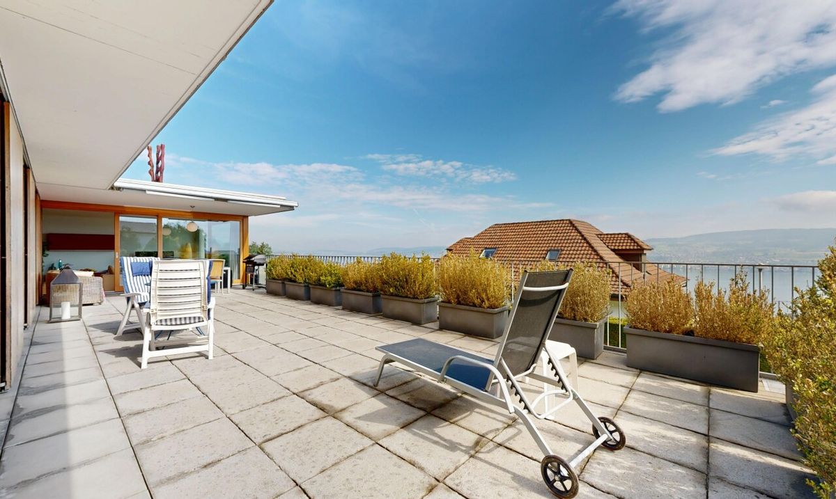 Lichtdurchflutete 5.5-Zimmer-Terrassenwohnung mit Panorama-Seesicht - 8