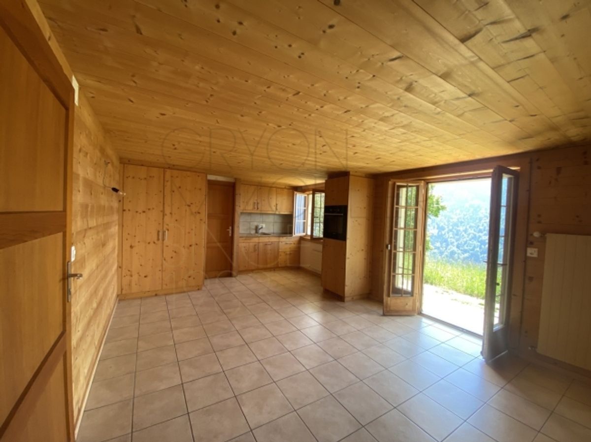 Zu vermieten in Posses bei Bex schönes 2-Zimmer-Apartment mit Balkon - 0