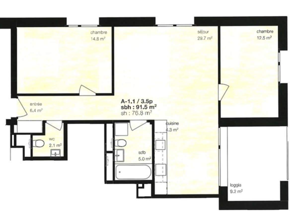 Langzeitmiete Neue Wohnung im Herzen des Dorfes Montana - 1