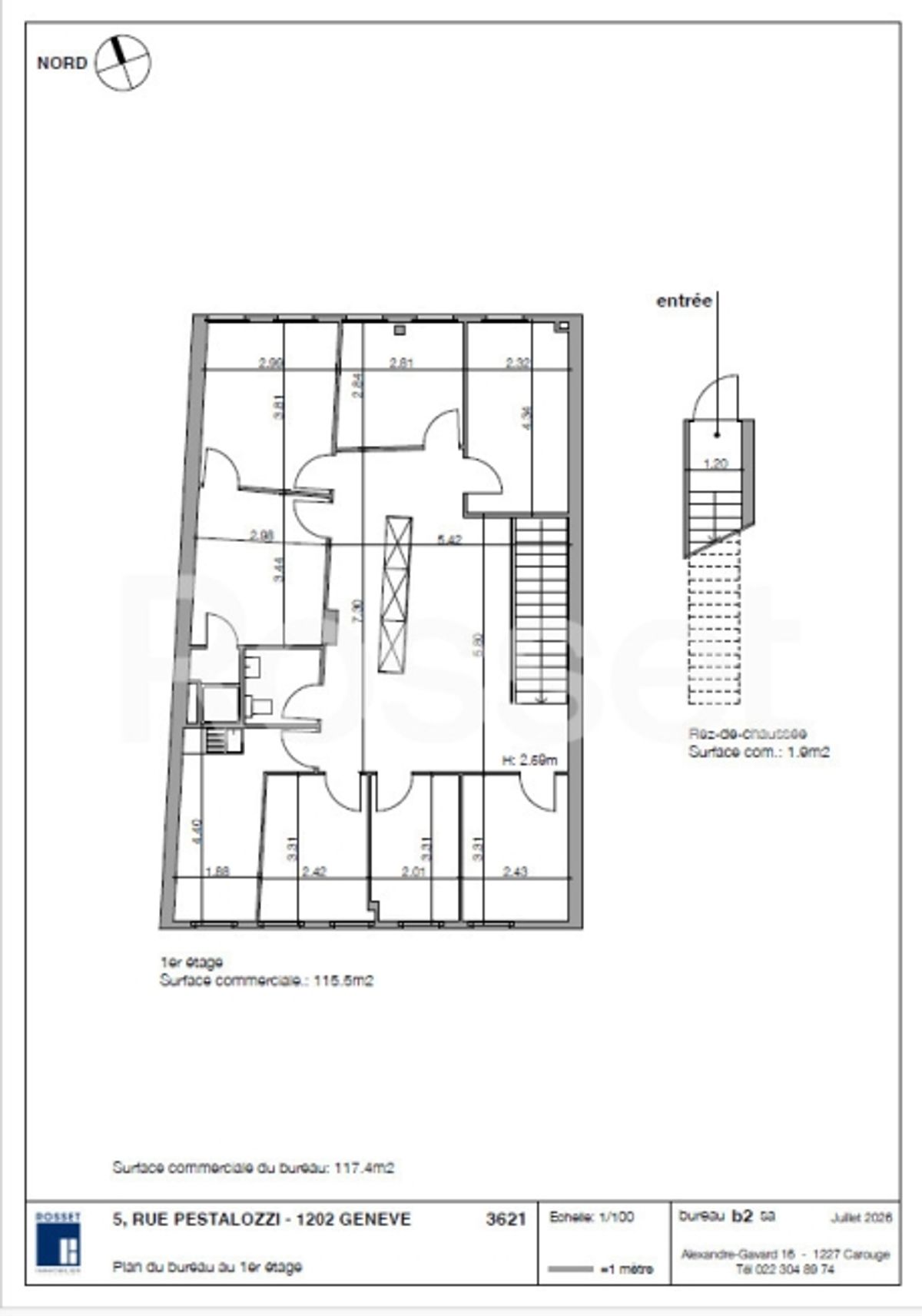 Büros von ca. 113 m² im 1. Stock - 4
