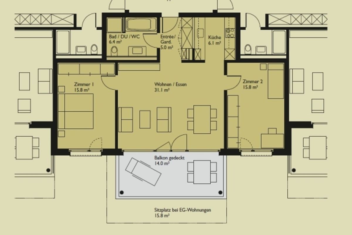 Moderne 3.5-Zimmerwohnung - 9