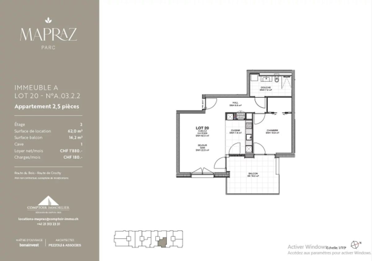 Neue 2,5-Zimmer-Wohnung in Ecublens 62 m² - - 8