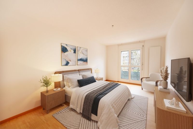 Wohnen mit Komfort eigene Waschmaschine, grosser Balkon & viel Platz - 9