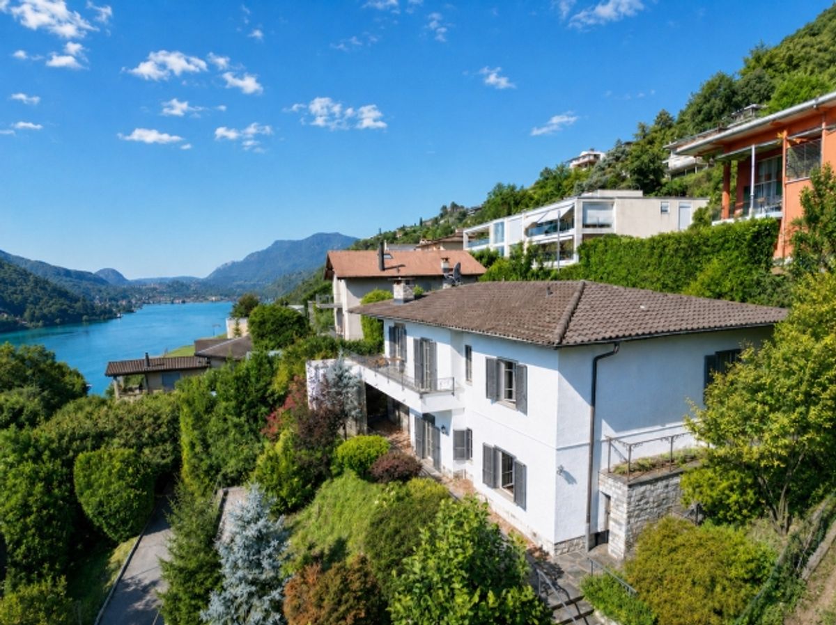 Villa mit Panoramablick auf den Luganersee in Morcote - 0