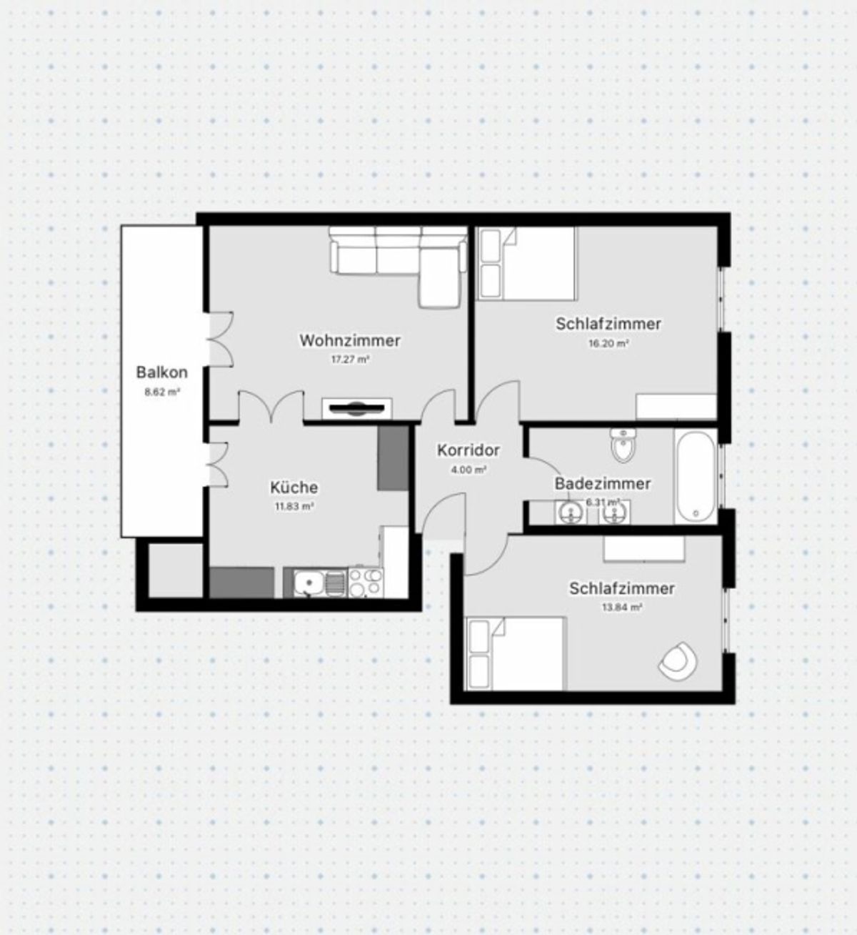 Helle 3.5-Zimmerwohnung in zentraler Lage am Luzernerring - 5
