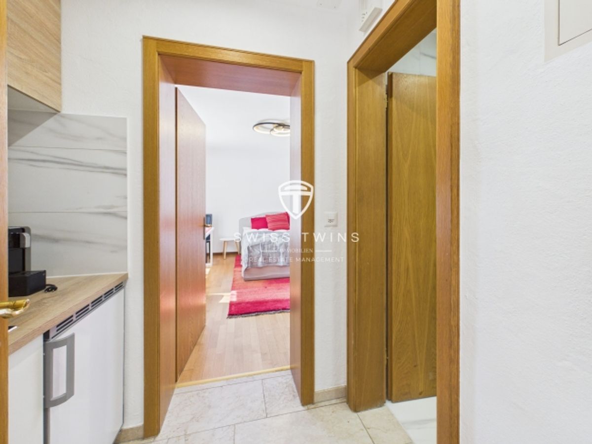 Neu renoviertes business 1-Zimmer-Serviced Apartment mit Garten in Meilen mieten - 3