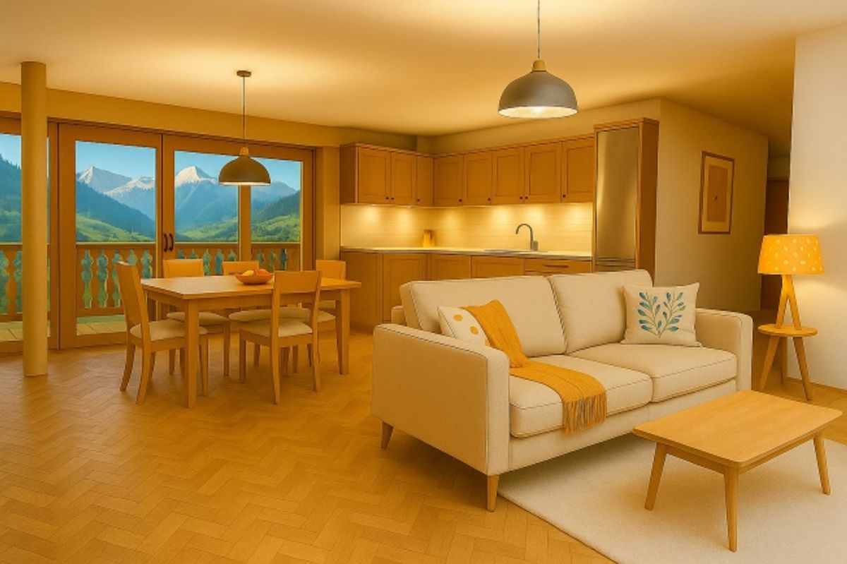 Balcon Traversant & Lumière Alpine LOT 6  Un 2.5 Pièces dÉlégance - 3
