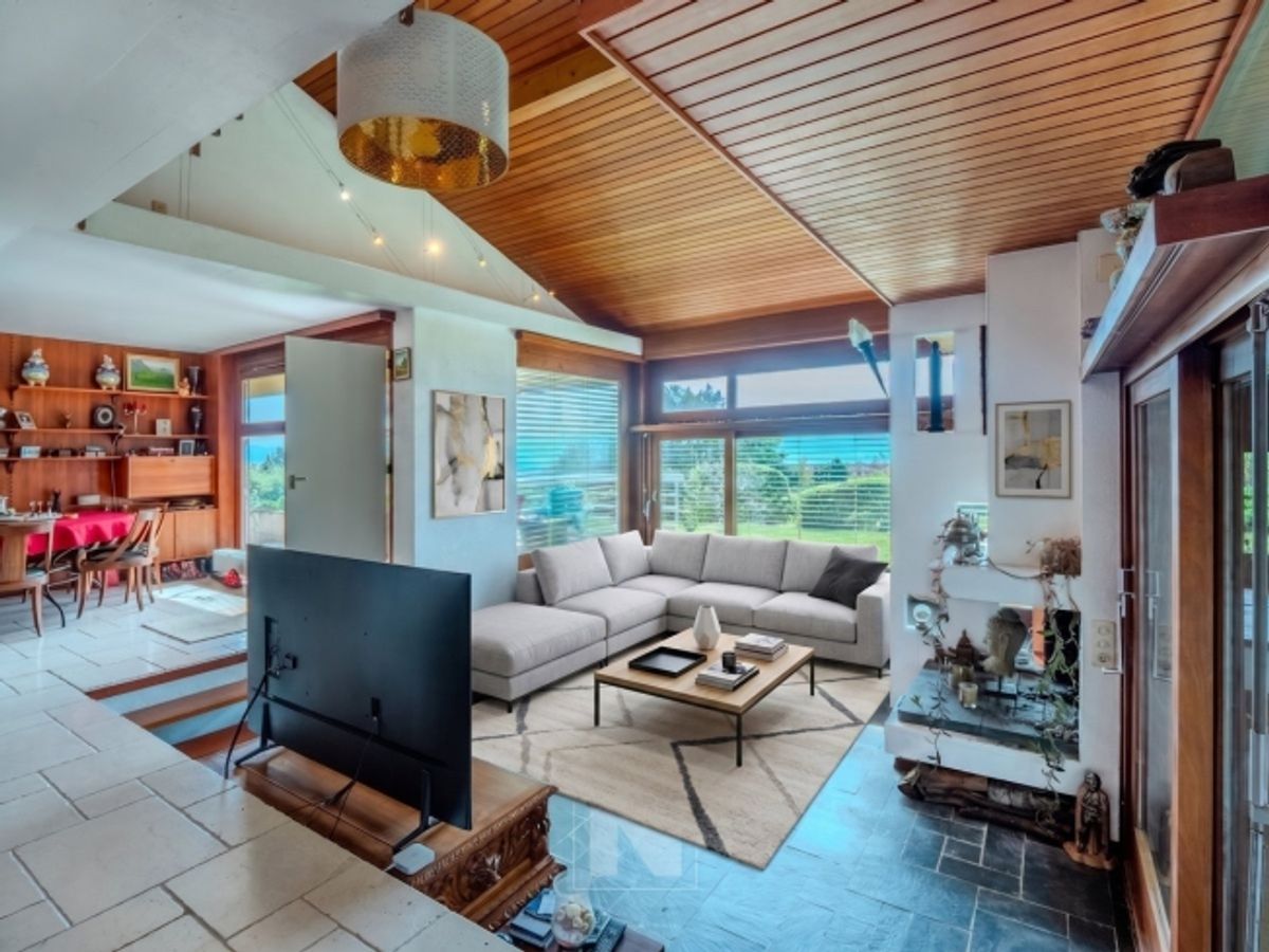 Maison individuelle avec vue panoramique sur le Lac à Denens - 2