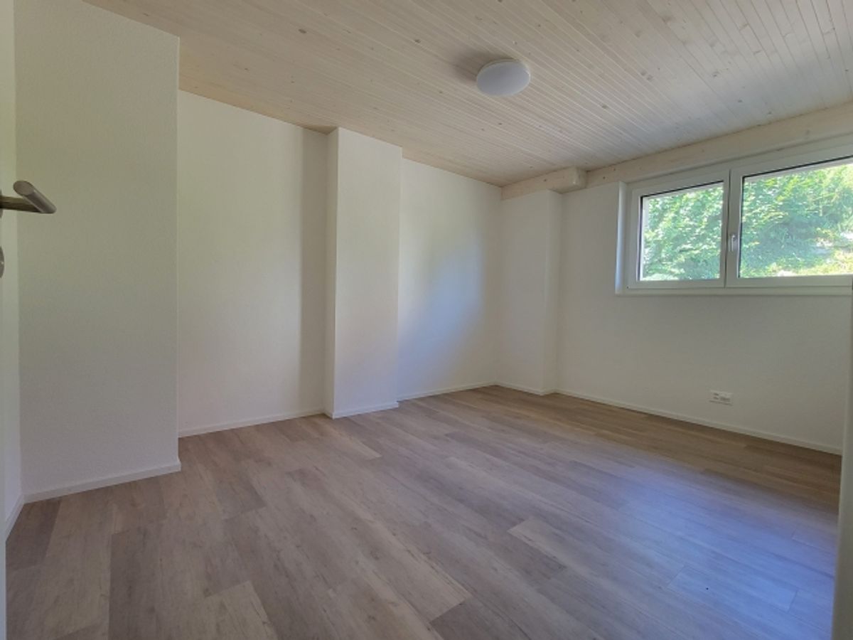 Hohe Decken im Wohnzimmer, modernes Dachgeschoss in 2024 renoviert und stilvoller Ausbau - 6
