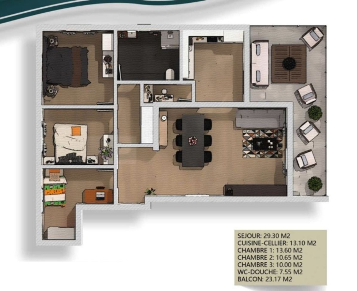 3.5-Zimmerwohnung in Ardon - 1
