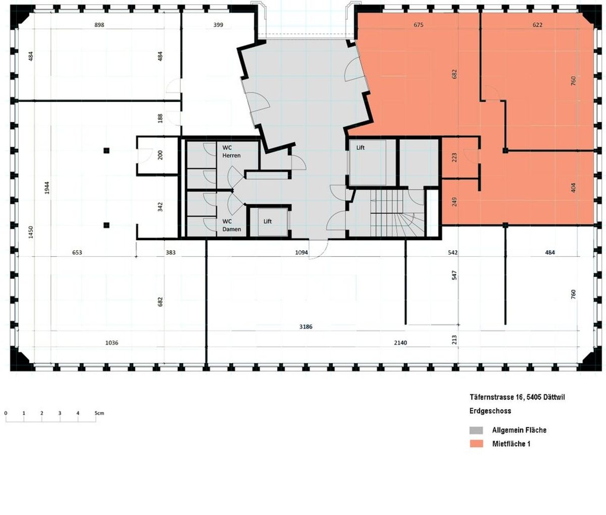 130 m2 - 1'100 m2 - Büroräumlichkeiten im Industriegebiet Täfern - 7