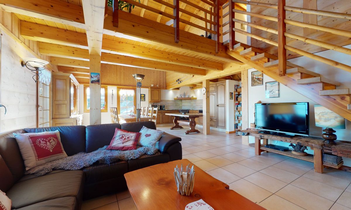 Chalet with Panoramic Mountain Views near Crans-Montana - 1