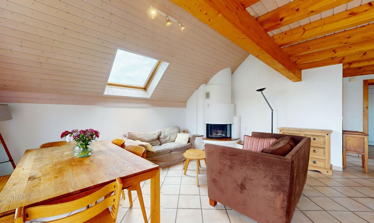 Large, quiet 3.5-room flat in Villars-Tiercelin - 2