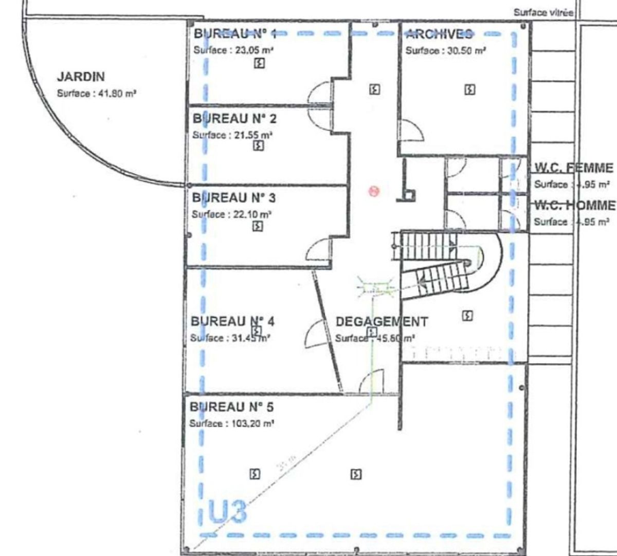 Bureau/local commercial/atelier de 103 m2 - 2 mois de gratuité offert - 8