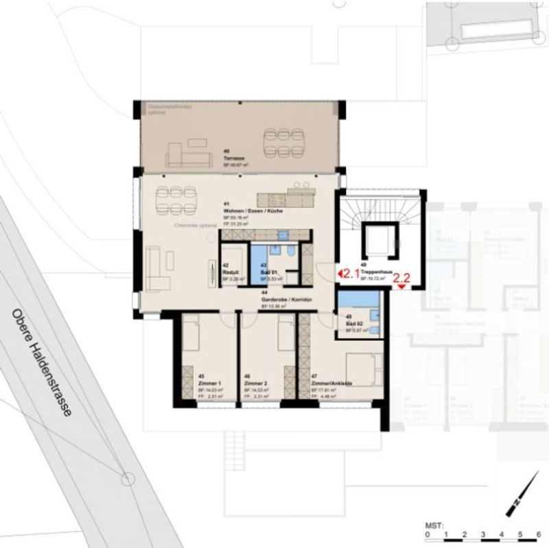 Neubauprojekt 4.5-Zimmer-Obergeschosswohnung in Untereggen - 9