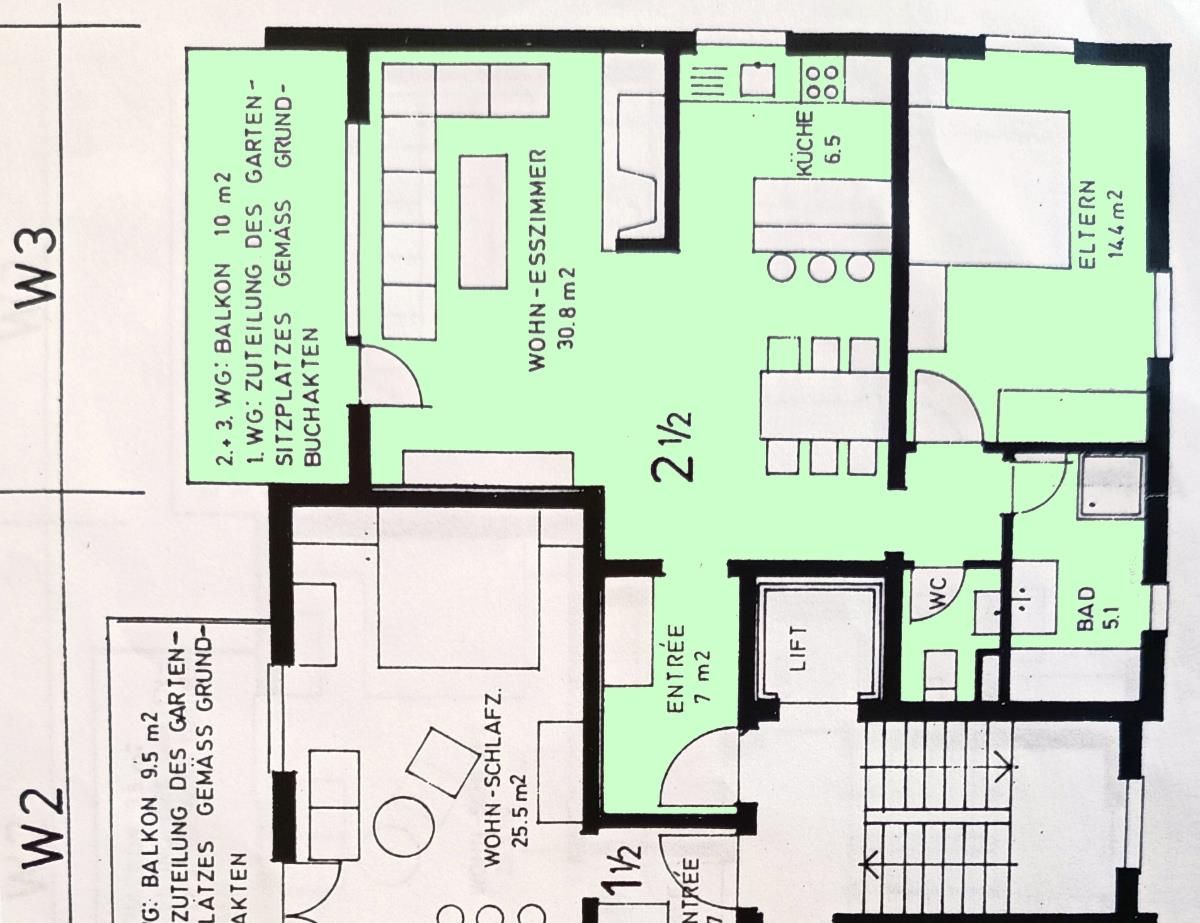 2.5 Zimmer Wohnung - 4