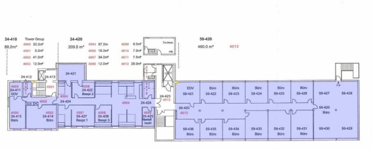 Grands bureaux | 850m2 | bonnes possibilités d'accès - 5