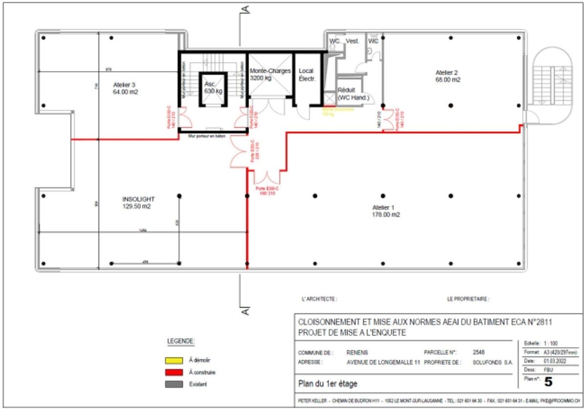 Atelier/dépôt 68m2 à Renens - proximité autoroute/gare - Bail flexibe - 2