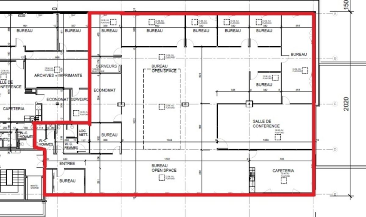 Fläche von 555m2 - Showroom - Büros oder Räume - 6