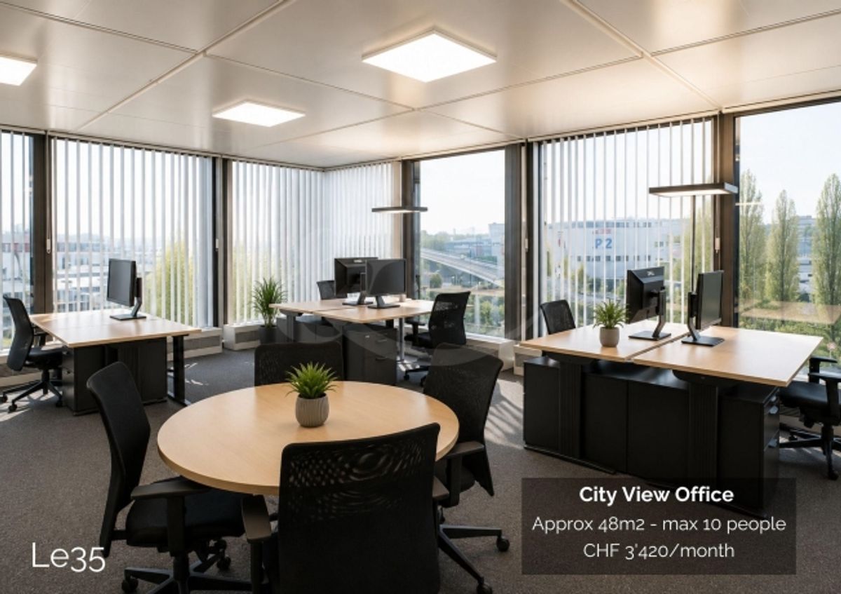 Route des Jeunes 35, Stadtansichtsbüro ca. 48 m² - 0