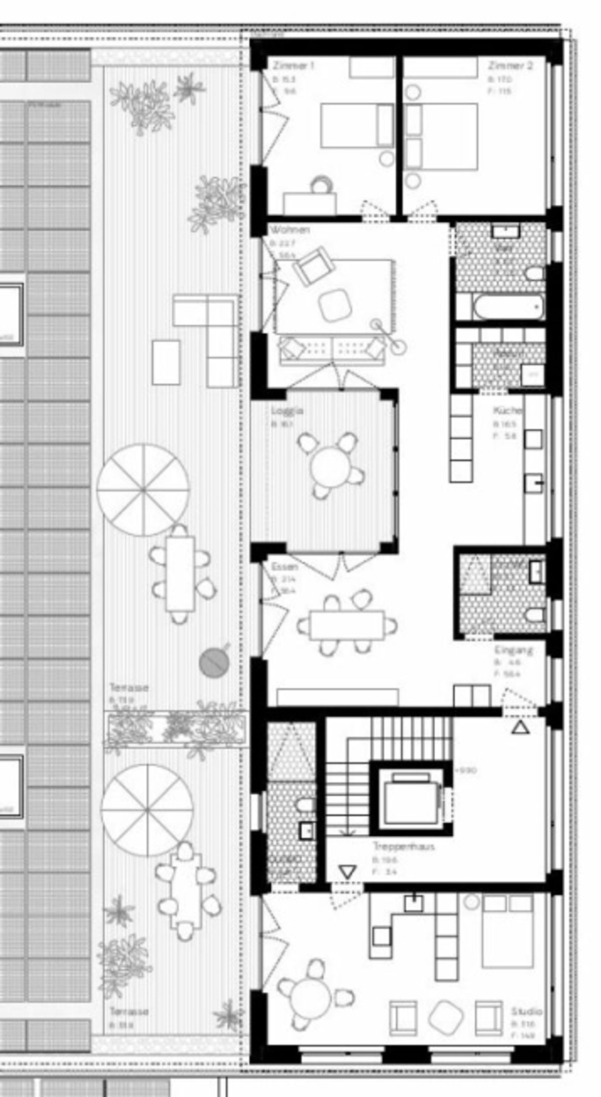 Erstvermietung - Exklusive 3.5-Zimmerwohnung mit Studio und Panoramasicht - 3