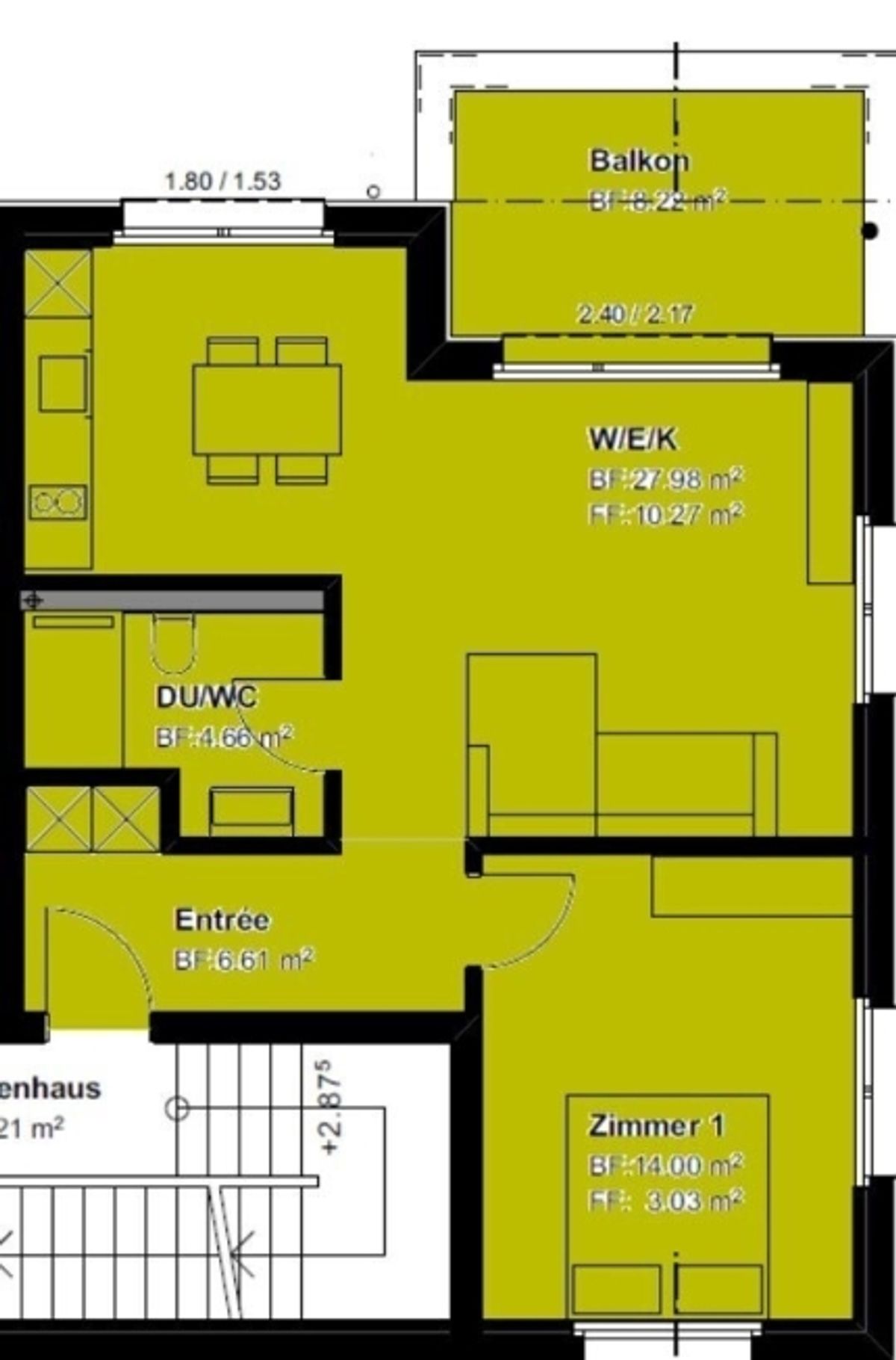 Moderne 2.5 Zimmerwohnung an zentraler Lage  Nähe Bahnhof - 7
