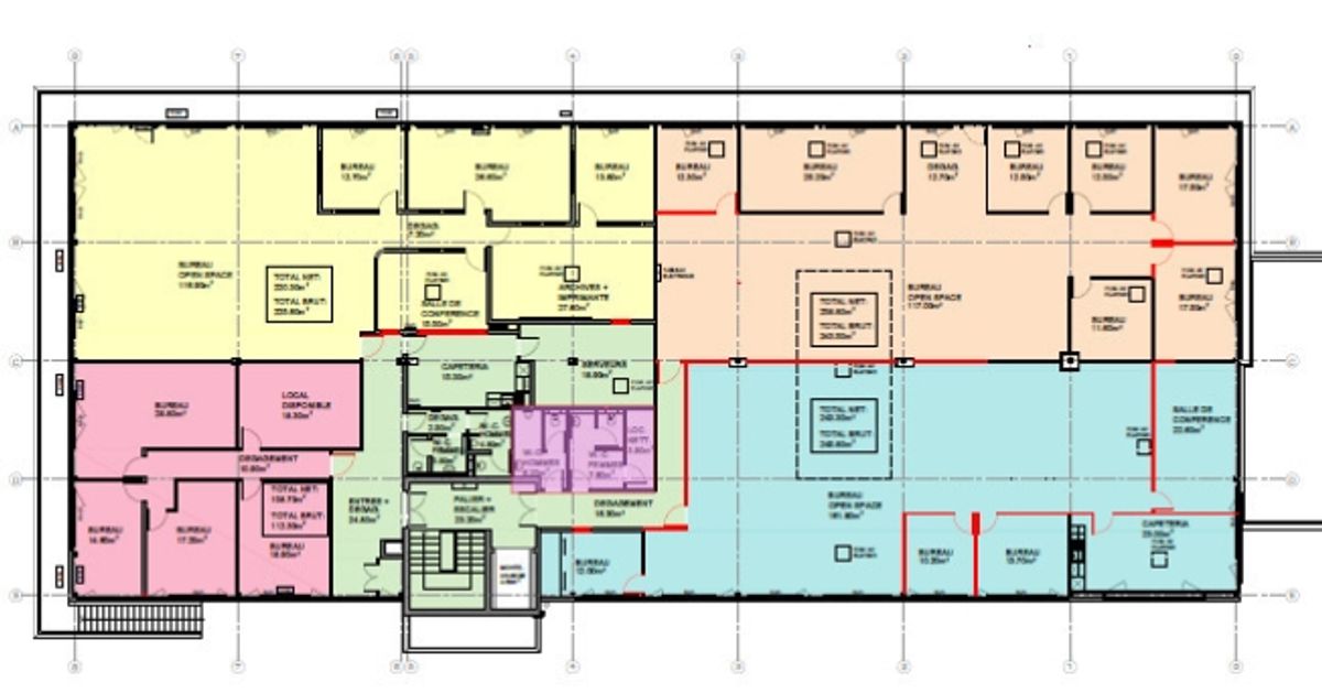 Surface 1000m2 - Fitness/showroom/atelier- jusqu'à 45 places de parc - 3