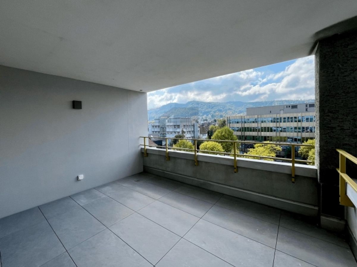 ERSTBEZUG GROSSER BALKON, SICHT AUF DEN ÜETLIBERG - 0