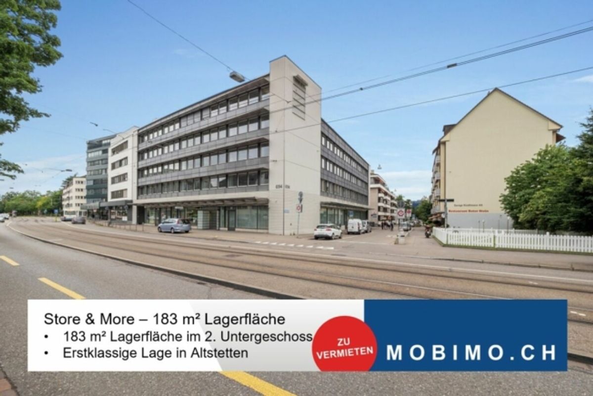Store & More - 183 m² Lagerfläche in Zürich-Altstetten - 0