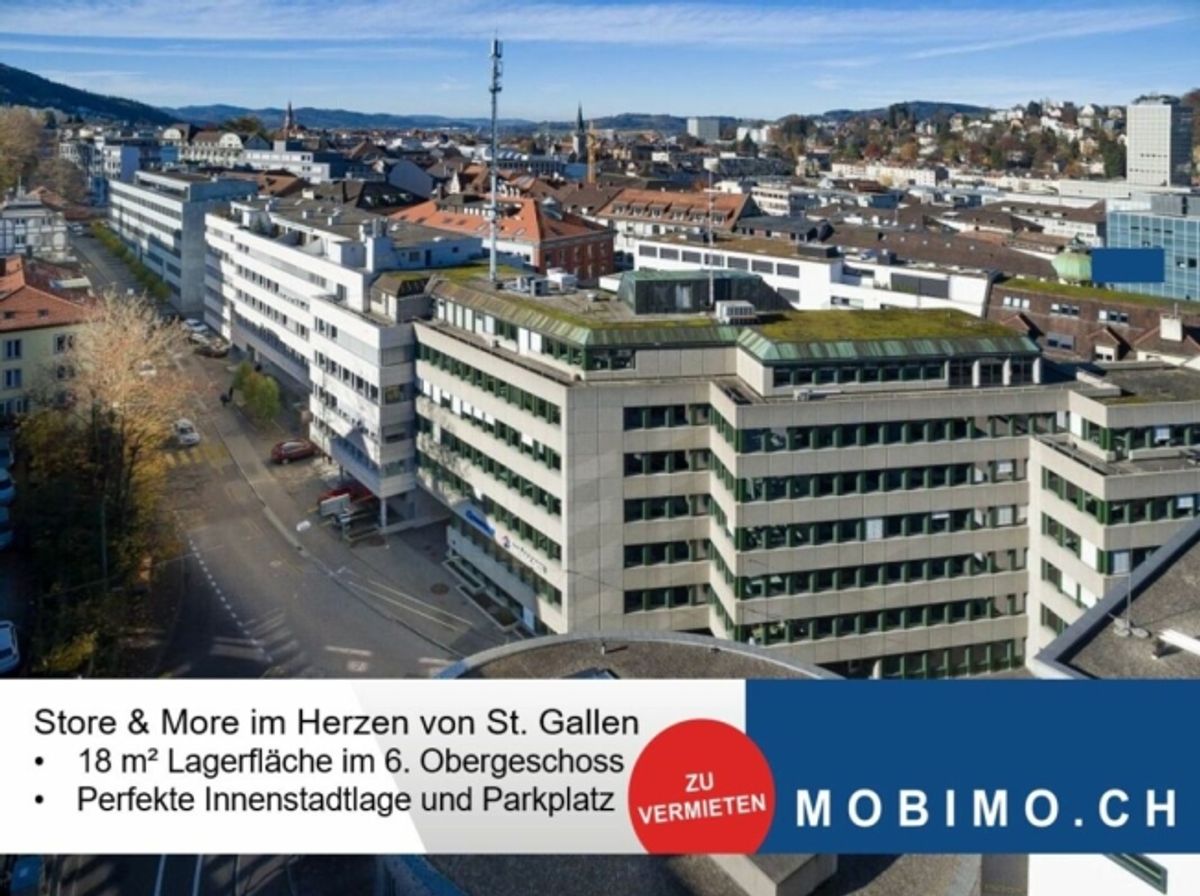 Kompakt & zentral - 18 m² Lagerraum im Herzen von St. Gallen - 0