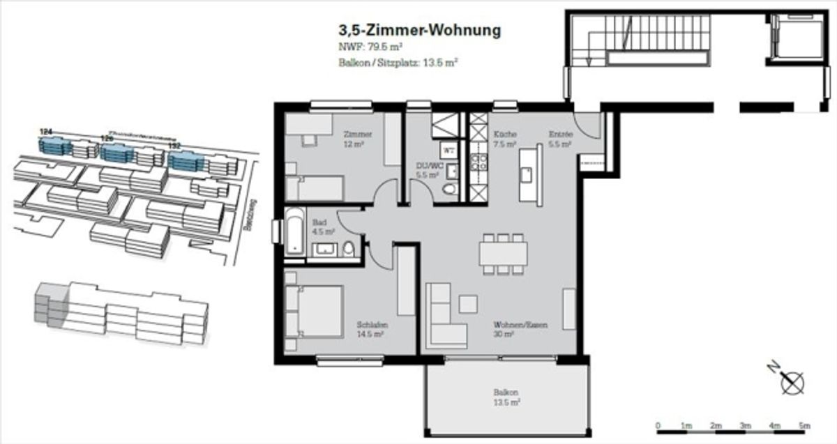 Moderne Wohnung im Spital-Quartier - 6