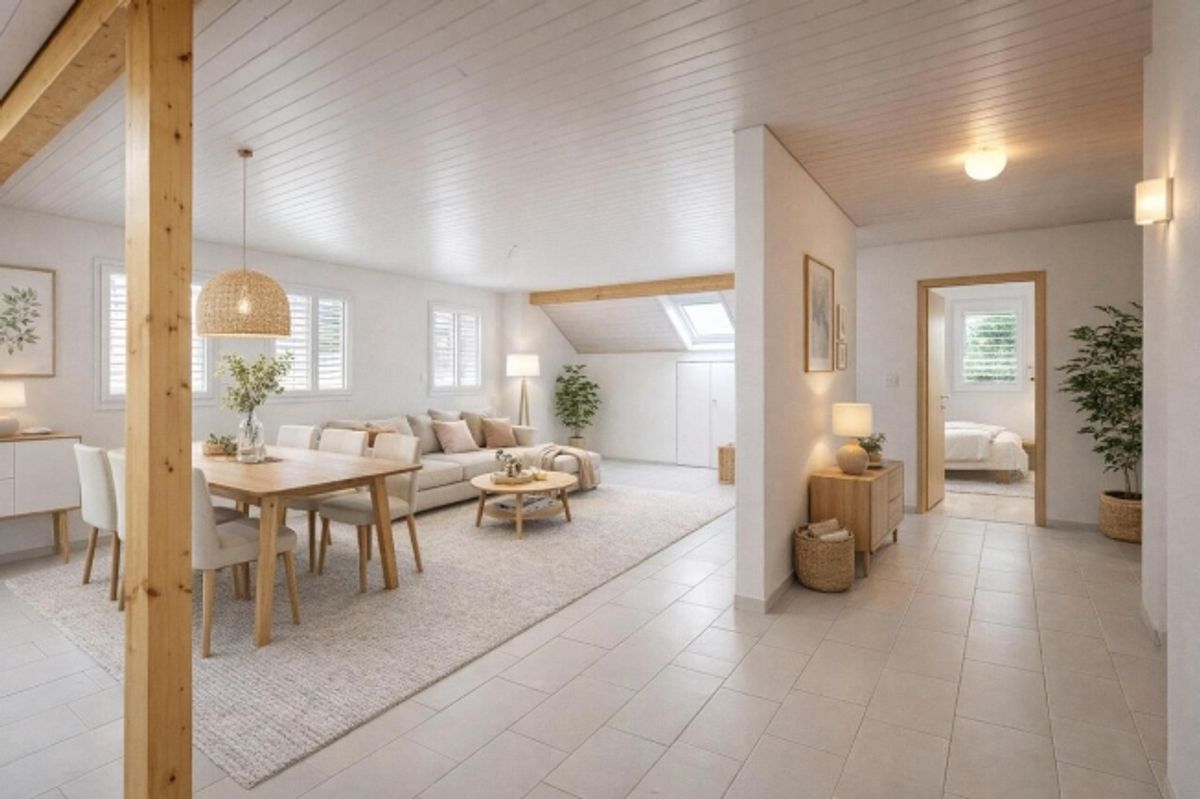 3,5-Zimmer-Wohnung mit 119 m² Wohnfläche und Balkon in Chabrey / VD - 0