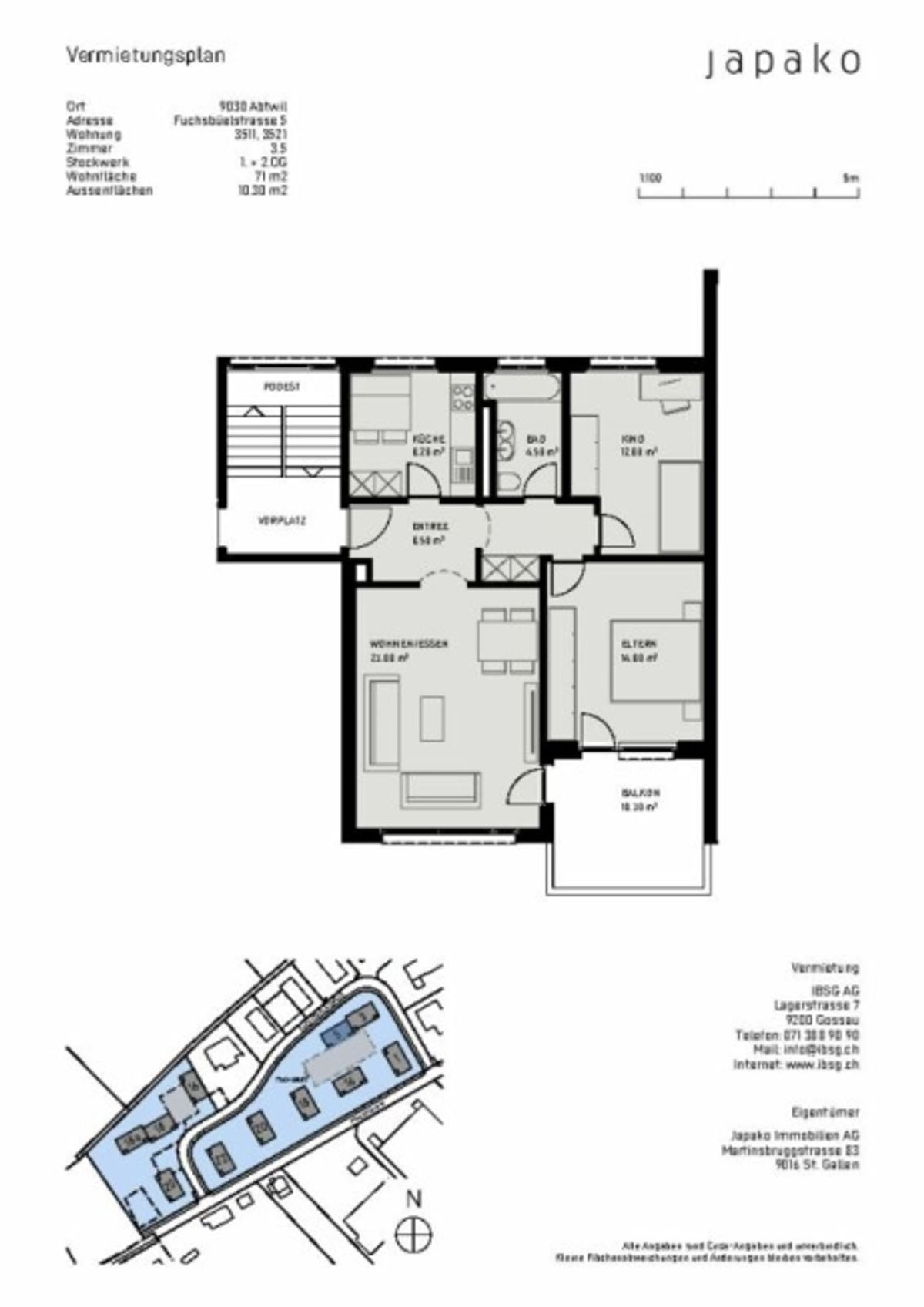 Wohnung an ruhiger Lage - 9