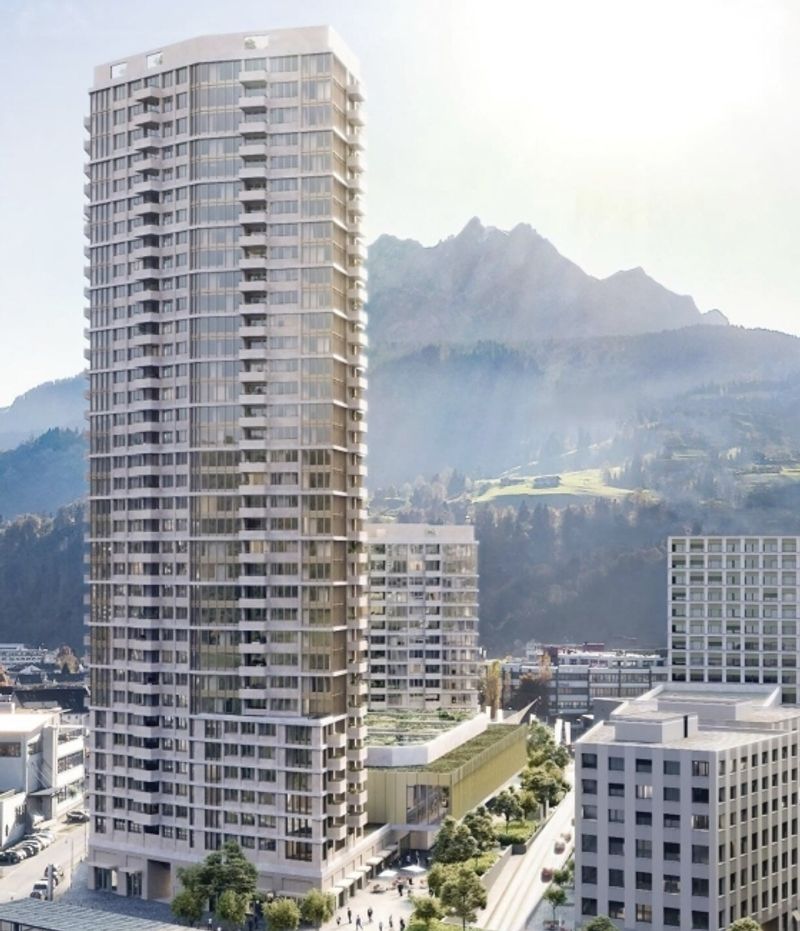 Wohnen über den Dächern von Kriens - 3.5-Zimmer-Wohnung im Pilatus Tower - 1