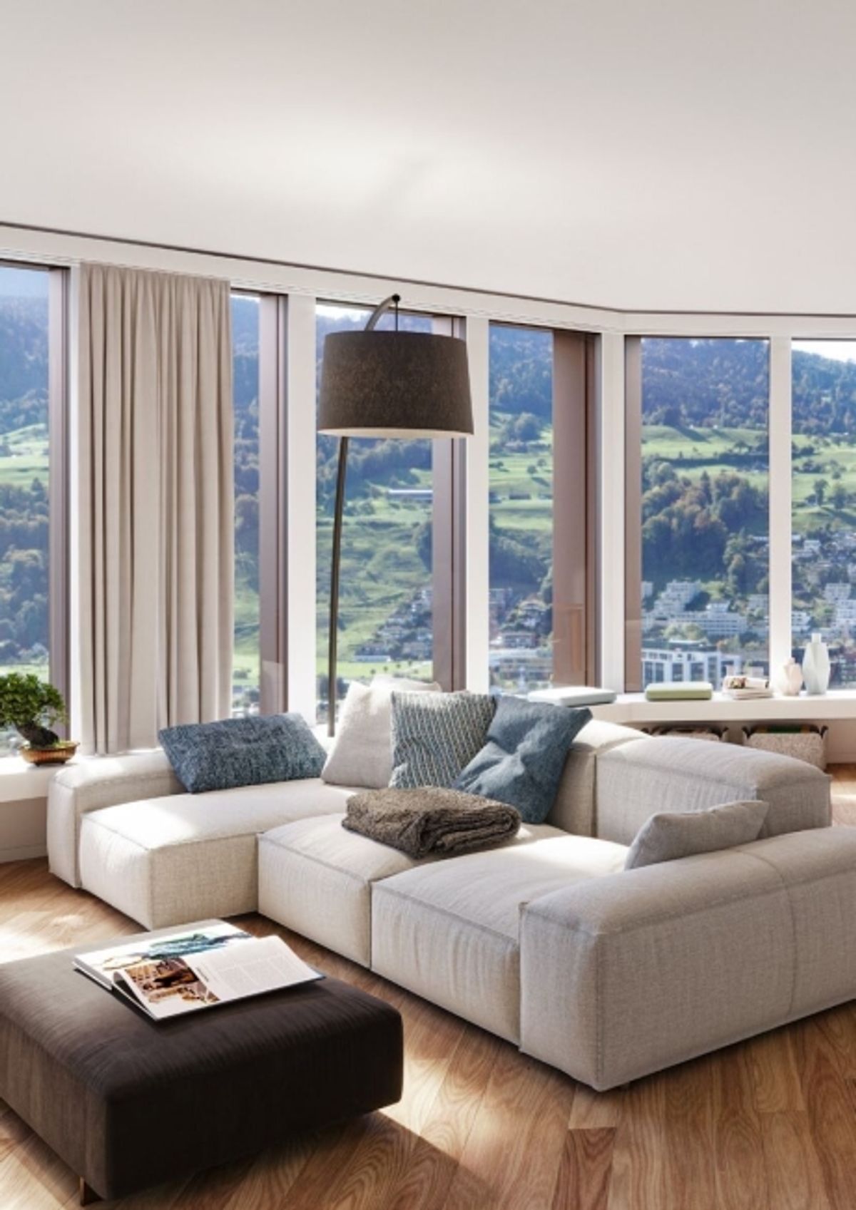 Ihr Logenplatz über Kriens - Moderne 3.5-Zimmer-Wohnung im Pilatus Tower - 1