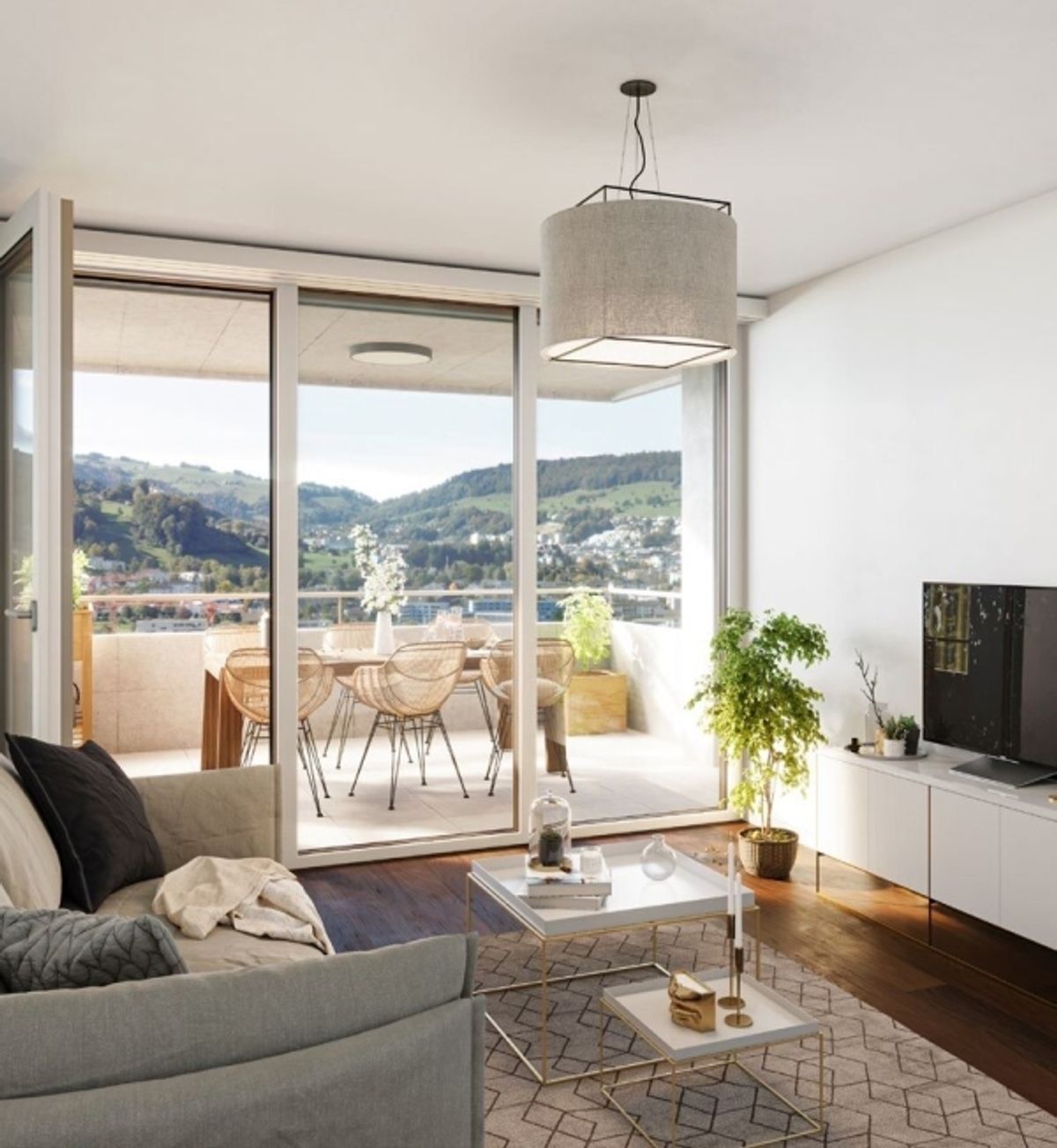 Ihr Logenplatz über Kriens - Moderne 3.5-Zimmer-Wohnung im Pilatus Tower - 2