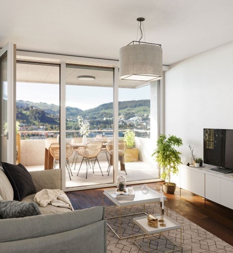 Wohnen über den Dächern von Kriens - 3.5-Zimmer-Wohnung im Pilatus Tower - 3