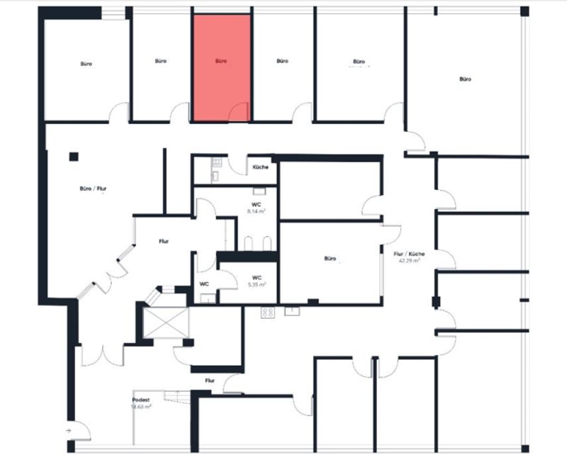Einzel/ Doppelbüro in Baar zu vermieten - 2